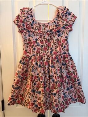 Scotch & Soda Pink Floral Ruffle Dress